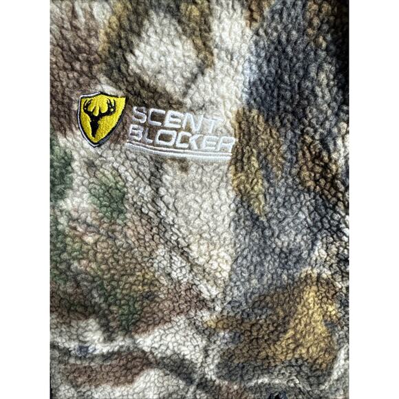 Scent Blocker Camo Sherpa Vest Mens 2 XL Reversible Wind Blocker Waterproof - Picture 2 of 12